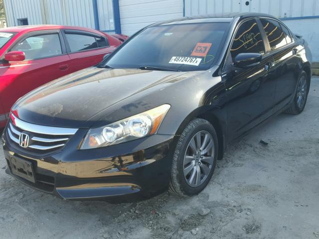 1HGCP2F87BA137730 - 2011 HONDA ACCORD EXL BLACK photo 2