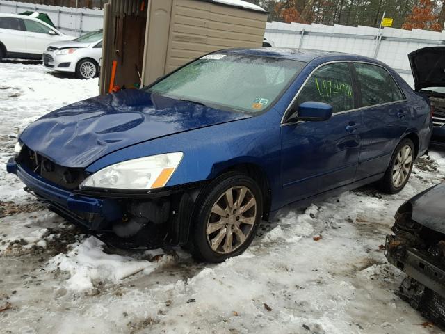 1HGCM66506A009809 - 2006 HONDA ACCORD EX BLUE photo 2