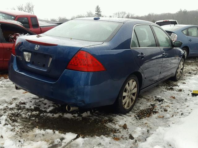 1HGCM66506A009809 - 2006 HONDA ACCORD EX BLUE photo 4