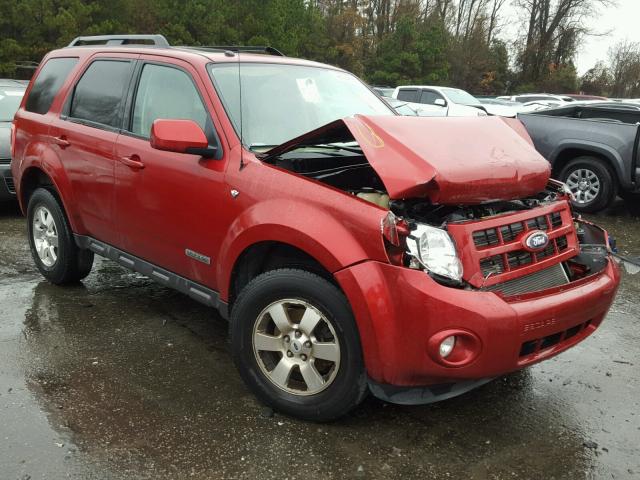 1FMCU04138KA70320 - 2008 FORD ESCAPE LIM RED photo 1