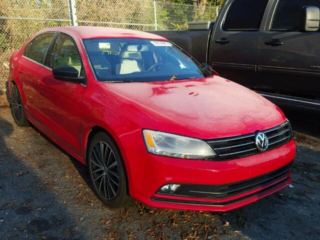 3VWB17AJ7GM408201 - 2016 VOLKSWAGEN JETTA SPOR RED photo 1