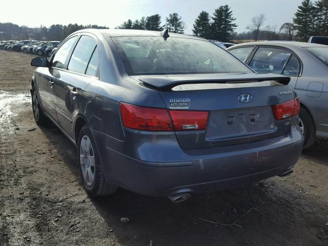 5NPET46F59H474736 - 2009 HYUNDAI SONATA GLS BLUE photo 3