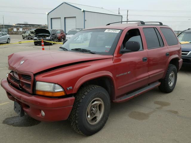 1B4HS28Y9WF155782 - 1998 DODGE DURANGO RED photo 2