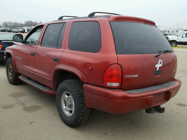 1B4HS28Y9WF155782 - 1998 DODGE DURANGO RED photo 3