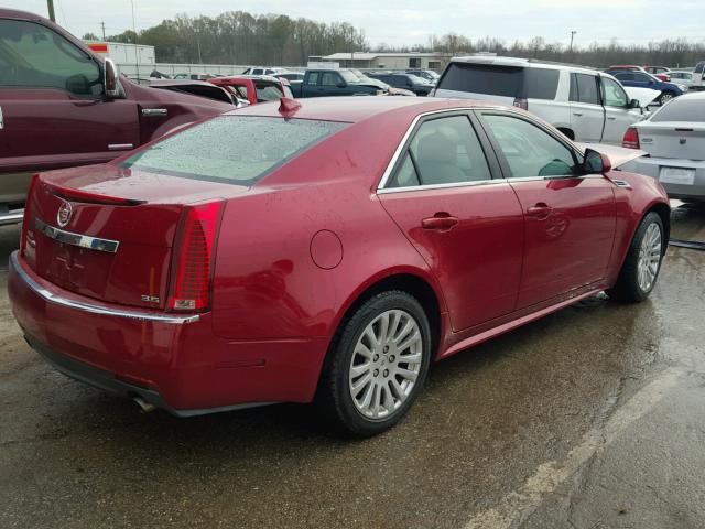 1G6DJ5EV8A0140060 - 2010 CADILLAC CTS PERFOR RED photo 4