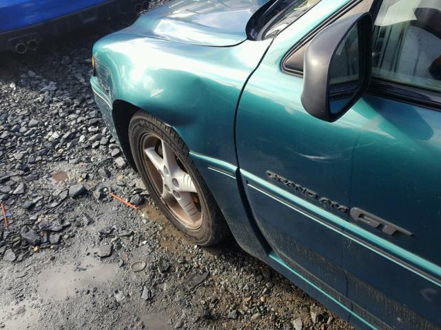 1G2NW52E9XM781747 - 1999 PONTIAC GRAND AM G GREEN photo 9