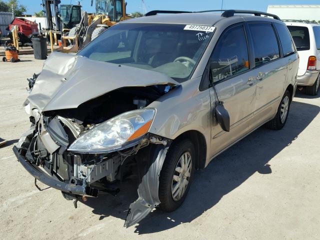 5TDZK23C77S094548 - 2007 TOYOTA SIENNA CE GOLD photo 2