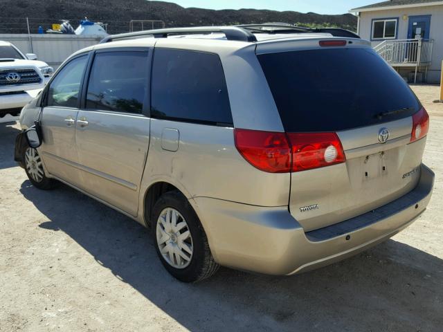 5TDZK23C77S094548 - 2007 TOYOTA SIENNA CE GOLD photo 3