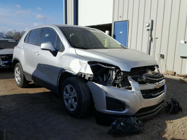 KL7CJKSB6FB258666 - 2015 CHEVROLET TRAX LS SILVER photo 1