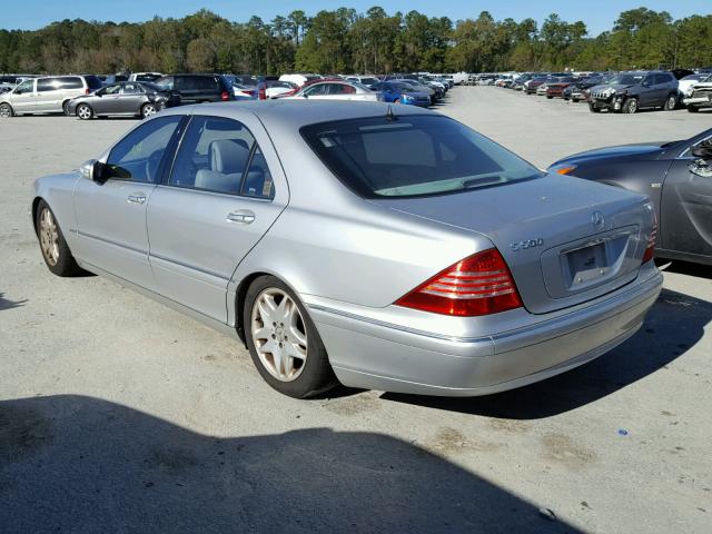WDBNG75J23A318470 - 2003 MERCEDES-BENZ S 500 SILVER photo 3