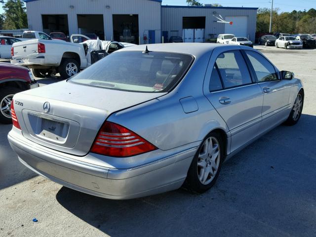 WDBNG75J23A318470 - 2003 MERCEDES-BENZ S 500 SILVER photo 4