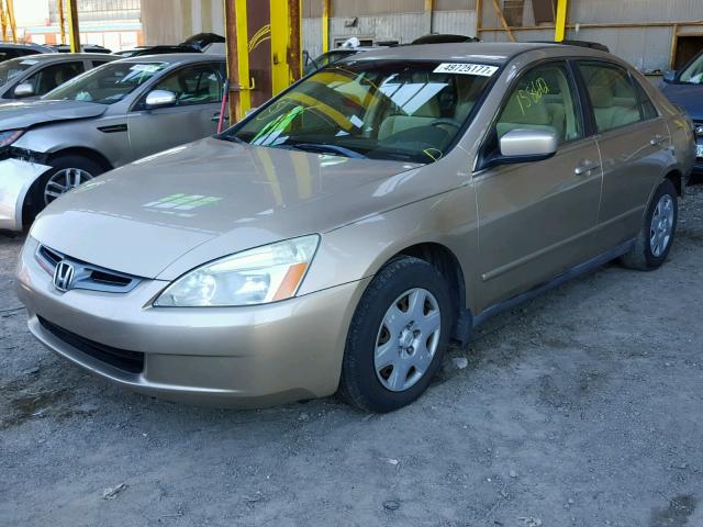 1HGCM56455A143344 - 2005 HONDA ACCORD LX TAN photo 2