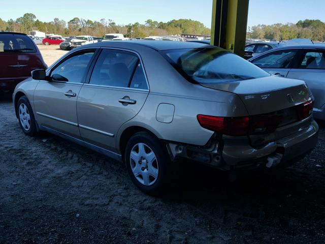 1HGCM56455A143344 - 2005 HONDA ACCORD LX TAN photo 3