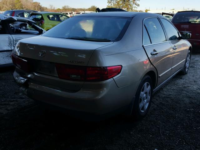 1HGCM56455A143344 - 2005 HONDA ACCORD LX TAN photo 4