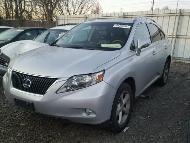 2T2BK1BAXBC101601 - 2011 LEXUS RX 350 GRAY photo 2