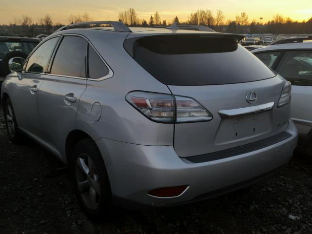 2T2BK1BAXBC101601 - 2011 LEXUS RX 350 GRAY photo 3