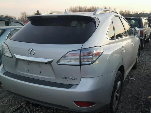 2T2BK1BAXBC101601 - 2011 LEXUS RX 350 GRAY photo 4