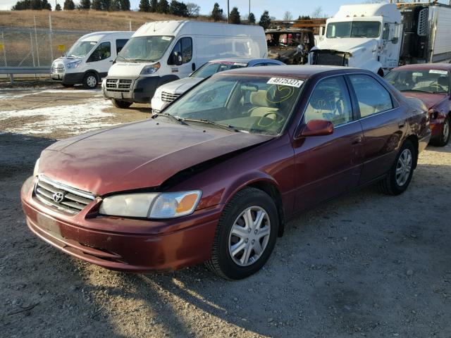 JT2BG22K2Y0470260 - 2000 TOYOTA CAMRY CE BURGUNDY photo 2