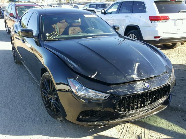 ZAM57XSA9F1159212 - 2015 MASERATI GHIBLI BLACK photo 1