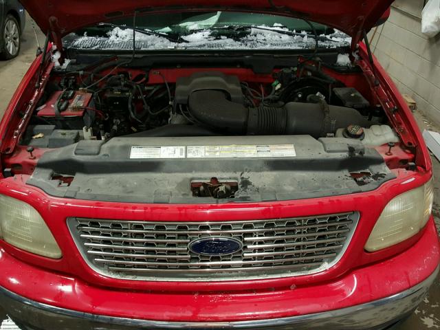 1FTRX18W9XKA88742 - 1999 FORD F150 RED photo 7