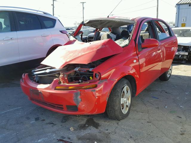 KL1TD52615B431143 - 2005 CHEVROLET AVEO BASE Qırmızı foto 2
