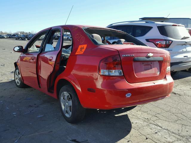 KL1TD52615B431143 - 2005 CHEVROLET AVEO BASE Qırmızı foto 3