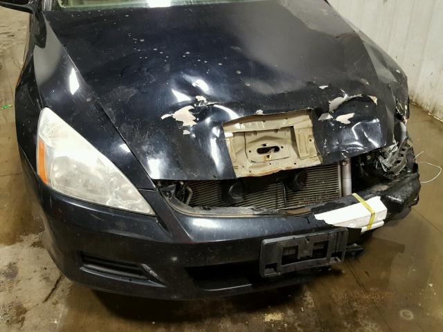 1HGCM66867A005632 - 2007 HONDA ACCORD EX BLUE photo 9