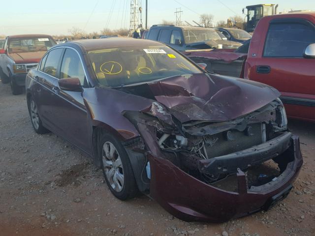 1HGCP26769A064786 - 2009 HONDA ACCORD EX BURGUNDY photo 1