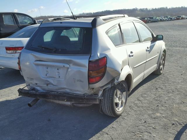 5Y2SL628X4Z469930 - 2004 PONTIAC VIBE SILVER photo 4