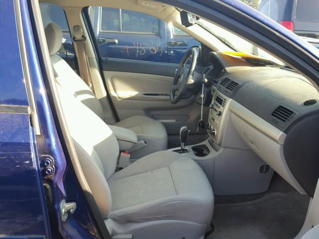 1G1AL55F467797657 - 2006 CHEVROLET COBALT LT BLUE photo 5