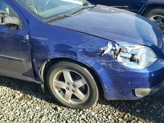 1G1AL55F467797657 - 2006 CHEVROLET COBALT LT BLUE photo 9