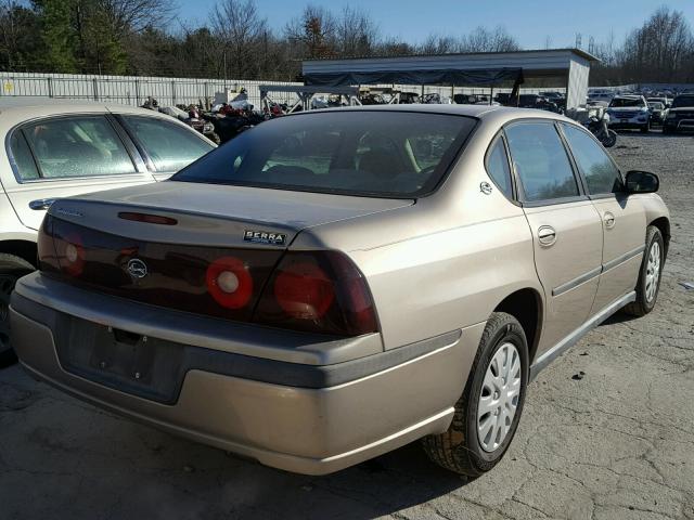 2G1WF55E729311243 - 2002 CHEVROLET IMPALA 米色 照片 4