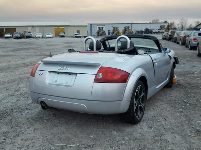 TRUTX28N611027192 - 2001 AUDI TT SILVER photo 4