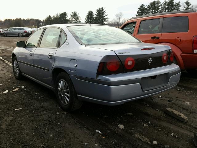 2G1WF52E259387686 - 2005 CHEVROLET IMPALA SILVER photo 3