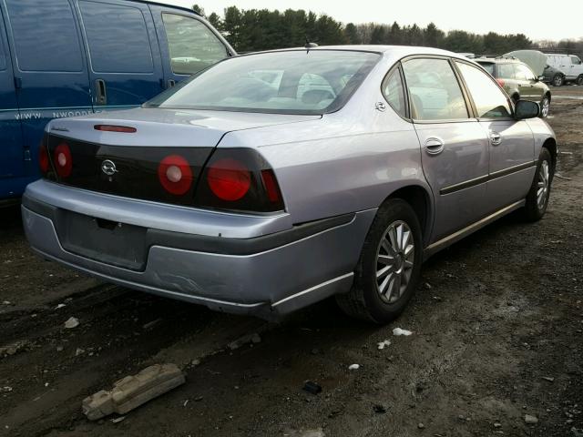 2G1WF52E259387686 - 2005 CHEVROLET IMPALA SILVER photo 4