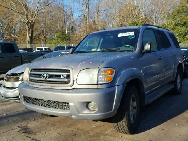 5TDBT48A31S001758 - 2001 TOYOTA SEQUOIA LI SILVER photo 2