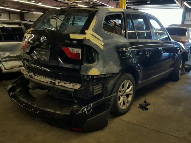 WBXPC9C40AWJ36235 - 2010 BMW X3 XDRIVE3 BLACK photo 4