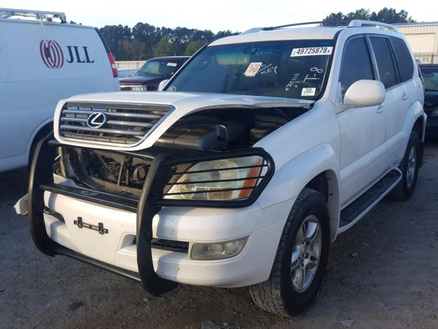 JTJBT20X040046195 - 2004 LEXUS GX 470 WHITE photo 2