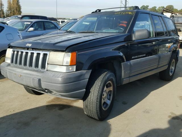 1J4GZ58S1VC591317 - 1997 JEEP GRAND CHER BLACK photo 2