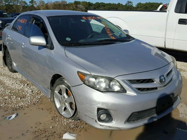 2T1BU4EE1BC613956 - 2011 TOYOTA COROLLA BA SILVER photo 1