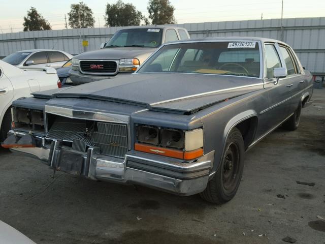 1G6DW69Y2G9735146 - 1986 CADILLAC FLEETWOOD GRAY photo 2