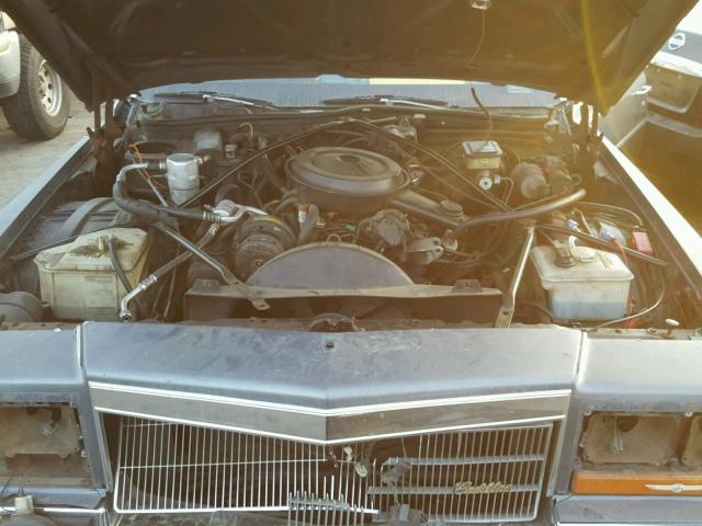 1G6DW69Y2G9735146 - 1986 CADILLAC FLEETWOOD GRAY photo 7