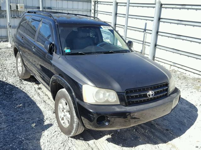 JTEGD21A410009187 - 2001 TOYOTA HIGHLANDER BLACK photo 1