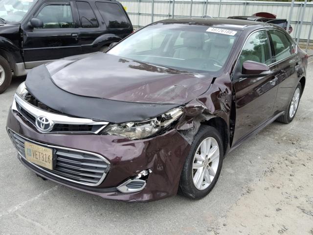 4T1BK1EB0DU062849 - 2013 TOYOTA AVALON BAS 栗色 照片 2