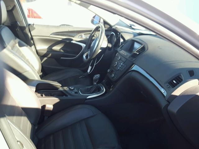 2G4GV5GV2C9200804 - 2012 BUICK REGAL GS SILVER photo 5