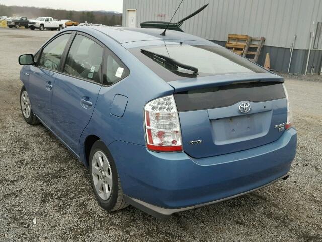 JTDKB20U087728843 - 2008 TOYOTA PRIUS BLUE photo 3