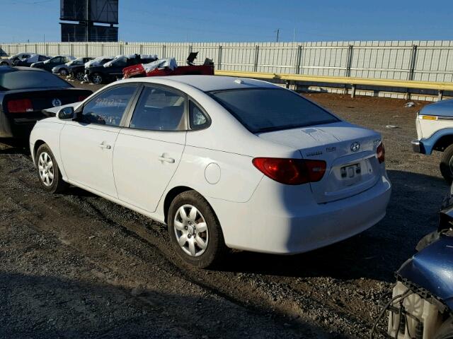 KMHDU46D48U350139 - 2008 HYUNDAI ELANTRA GL WHITE photo 3