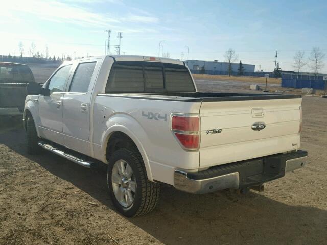 1FTFW1EV7AFC31687 - 2010 FORD F150 SUPER WHITE photo 3