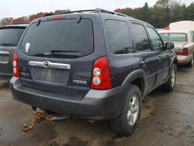 4F2CZ96105KM51674 - 2005 MAZDA TRIBUTE S BLUE photo 4