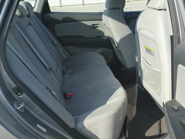 KMHDU4AD2AU124453 - 2010 HYUNDAI ELANTRA BL GRAY photo 6